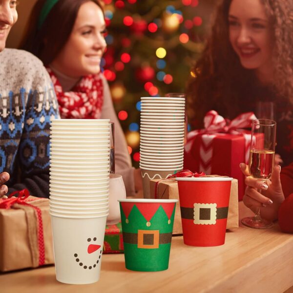Vasos xmas time (pack 10) Navidad (4 modelos) - Imagen 4