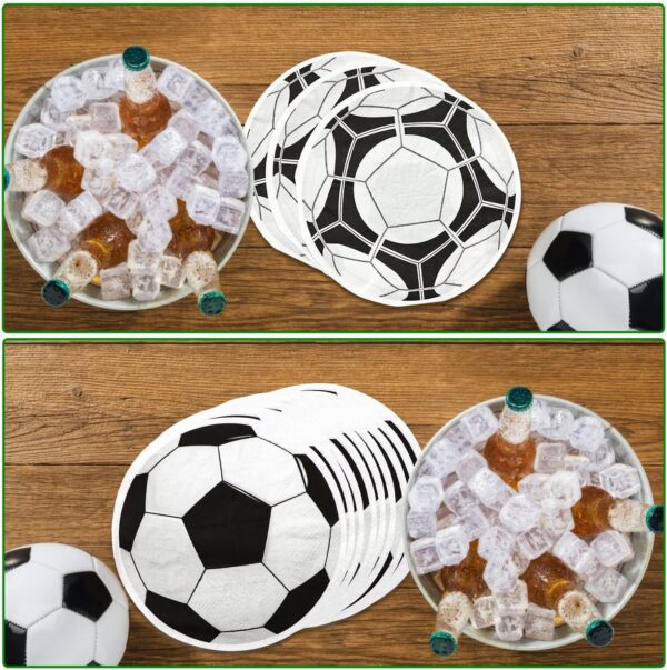 Servilletas pelota de futbol (pack 10) - Imagen 3