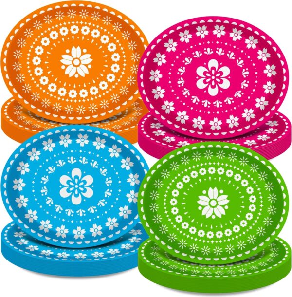 Platos mexicanos (pack 5) (cada pack un color)