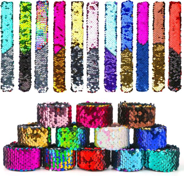Pulsera magnetica de lentejuelas reversibles multicolor sorpresa