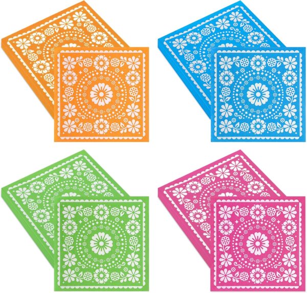 Servilletas fiesta mexicana (pack 10) (colores variados, cada pack un color)