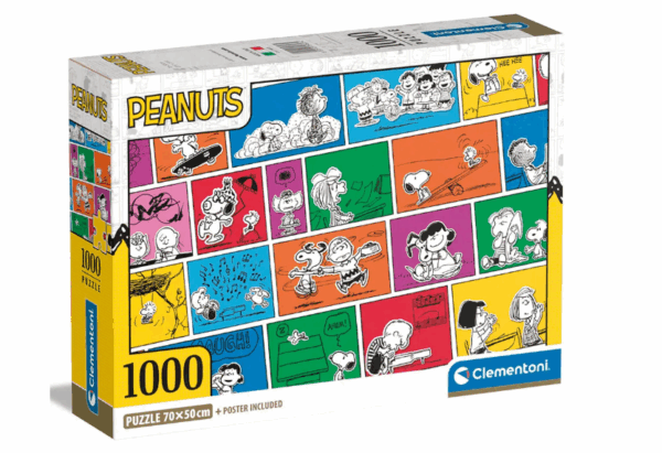Rompecabezas Snoopy historieta (1000 piezas) + poster (peanuts) 70cm x 50cm