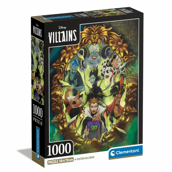Rompecabezas Villanos (1000 piezas) + poster (50cm x 70cm)
