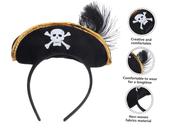 Vincha pirata gold (disfraz) - Imagen 2