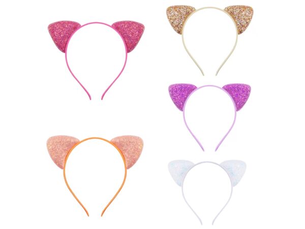Vincha cat glitter (colores variados)