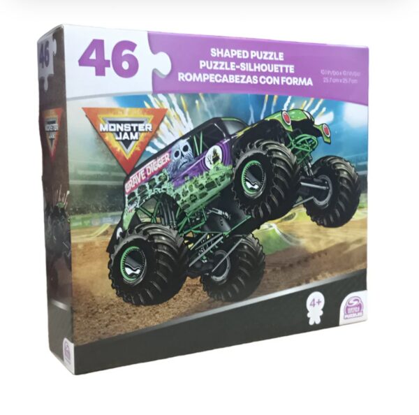 Rompecabezas Monster Jam con forma (46 piezas) spin master