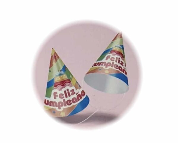 Gorros Feliz Cumpleaños (pack 6) multicolor