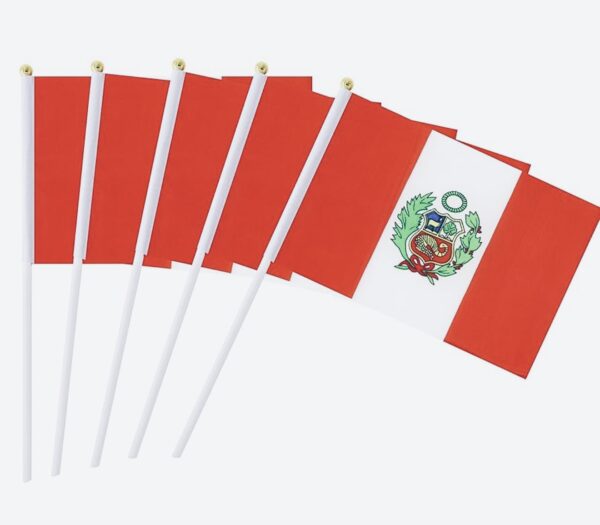 Banderin peruano (14cm x 21cm)