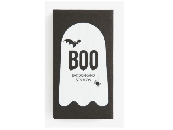 Servilletas Boo eat, drinkand scary on (pack 10)