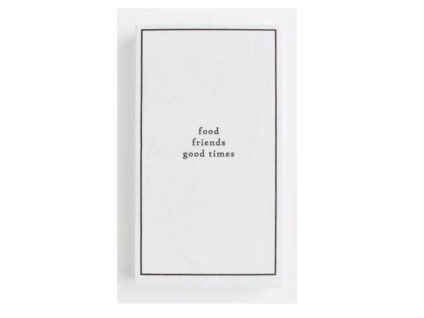 Servilletas Food Friends Good Times (pack 10) white