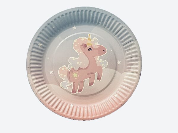 Platos Unicornio pastel (pack 12)