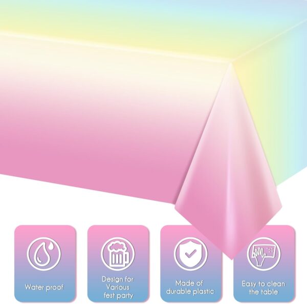 Mantel pastel degrade (137cm x 274cm) - Imagen 3