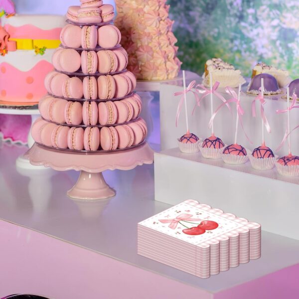 Servilletas Cherry festoneada (pack 10) - Imagen 5