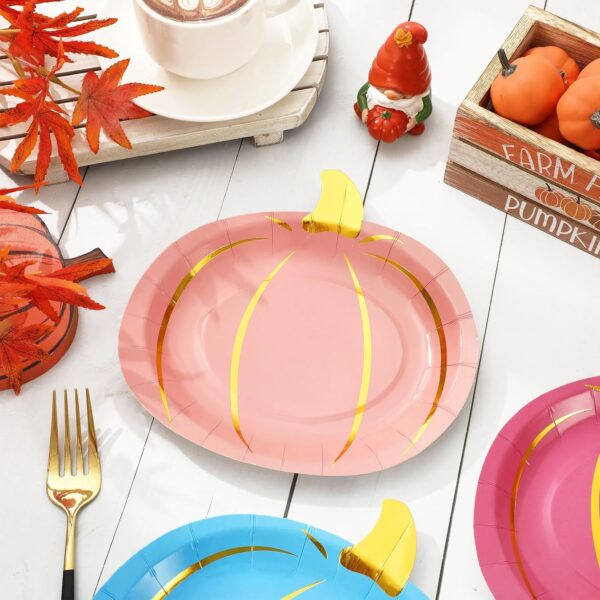 Platos Calabaza de colores (pack 4) (c/pack un color) - Imagen 6