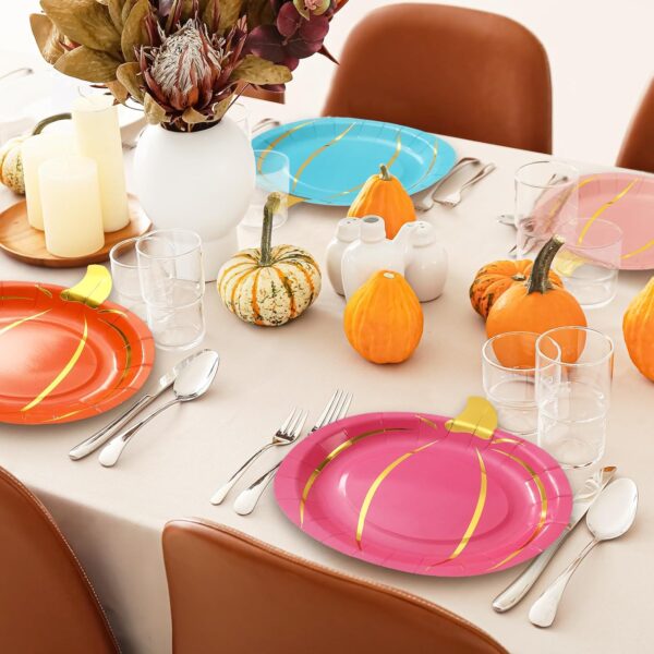 Platos Calabaza de colores (pack 4) (c/pack un color) - Imagen 3