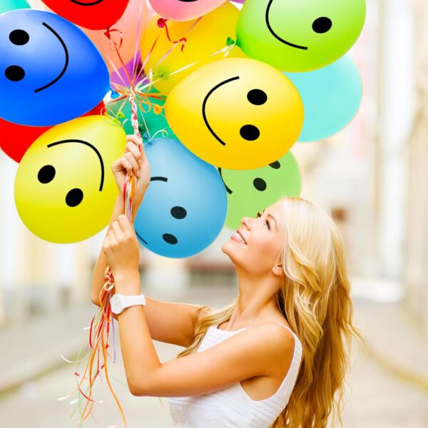 Globo smile 12" (colores variados) (helio) - Imagen 2