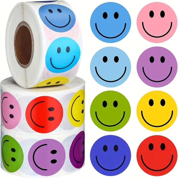 Stickers smile colores variados (pack 20)