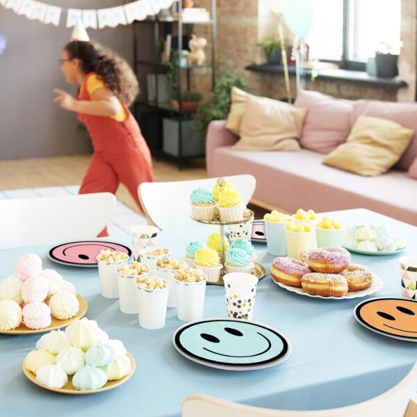 Servilletas Smile pastel (pack 10) (colores variados c/pack un color) - Imagen 5