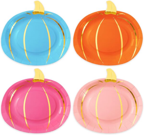 Platos Calabaza de colores (pack 4) (c/pack un color)