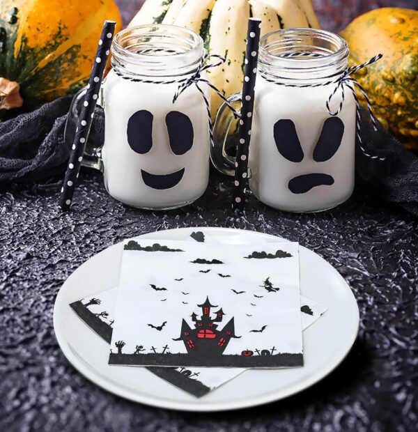 Servilletas Halloween house (pack 10) - Imagen 2