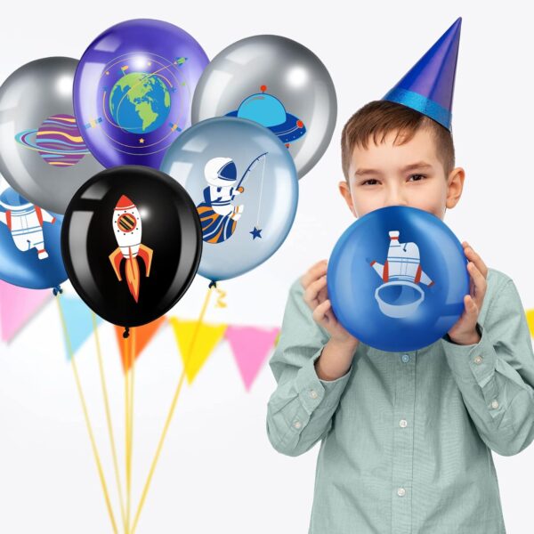 Globos astronauta / espacio / nave / planeta 12" (con helio) - Imagen 4