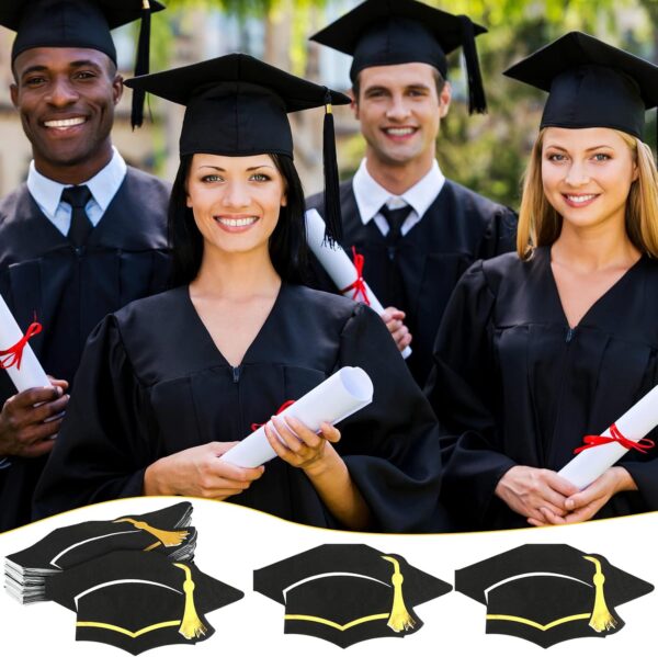 Servilletas graduacion black & gold (pack 10) - Imagen 5