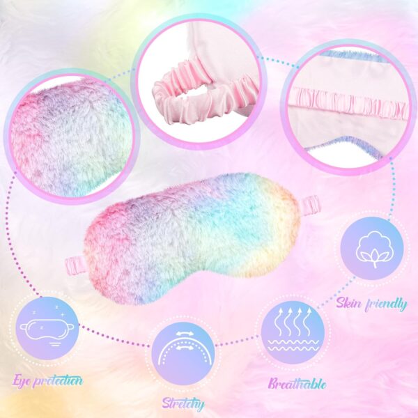 Antifaz peluche tornasol deluxe (interior de seda) - Imagen 3