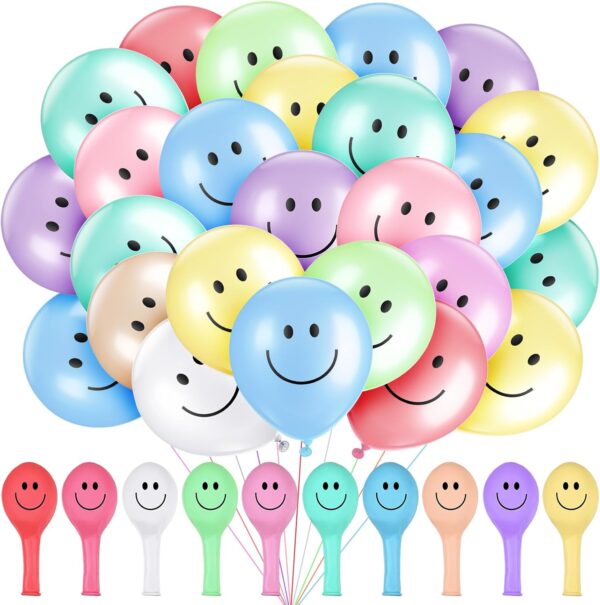 Globo smile 12" (colores pastel) (helio)