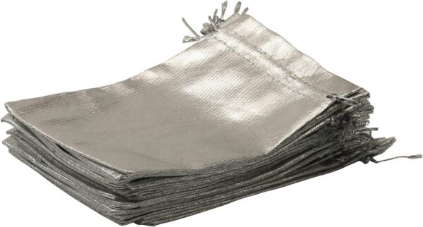 Bolsas de organza silver (pack 4) (12cm x 9cm) - Imagen 5
