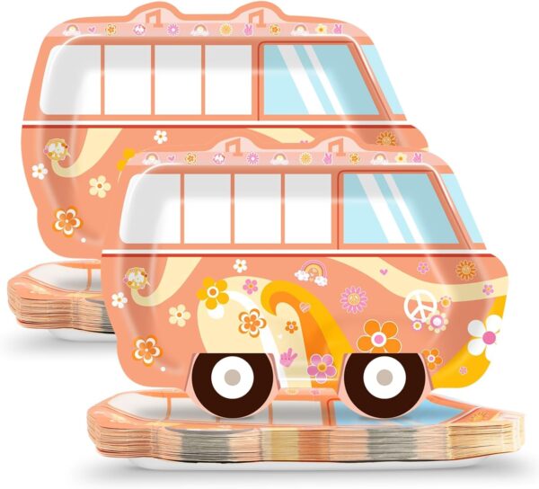 Platos Van Retro Hippie (pack 5)