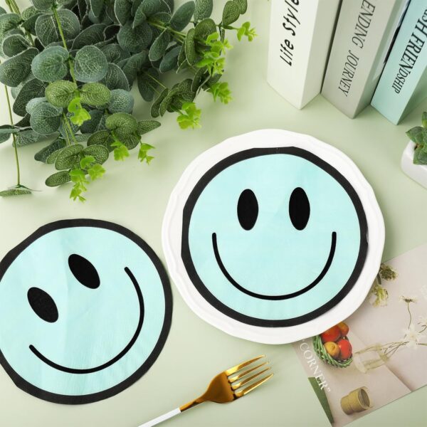 Servilletas Smile pastel (pack 10) (colores variados c/pack un color) - Imagen 3