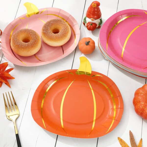 Platos Calabaza de colores (pack 4) (c/pack un color) - Imagen 4