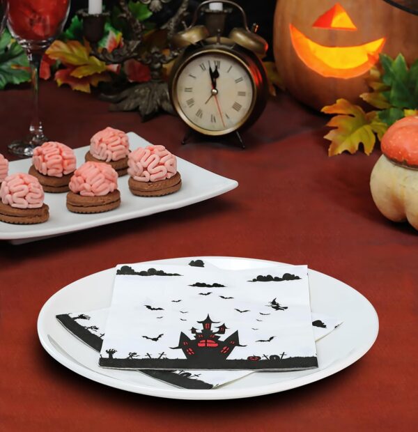 Servilletas Halloween house (pack 10) - Imagen 3