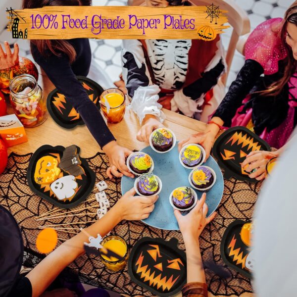 Platos Calabaza encantada halloween (pack 5) - Imagen 4