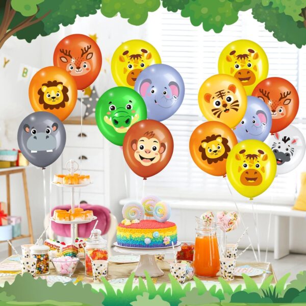 Globo animales de la selva 12" (variados) (con helio) - Imagen 2