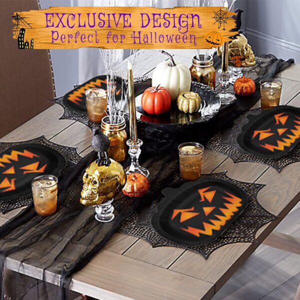 Platos Calabaza encantada halloween (pack 5) - Imagen 5