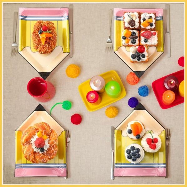 Platos Lapiz Party (pack 4) - Imagen 3