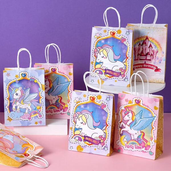 Bolsa Unicornio (pita de hilo) 18cm x 23cm (variadas)