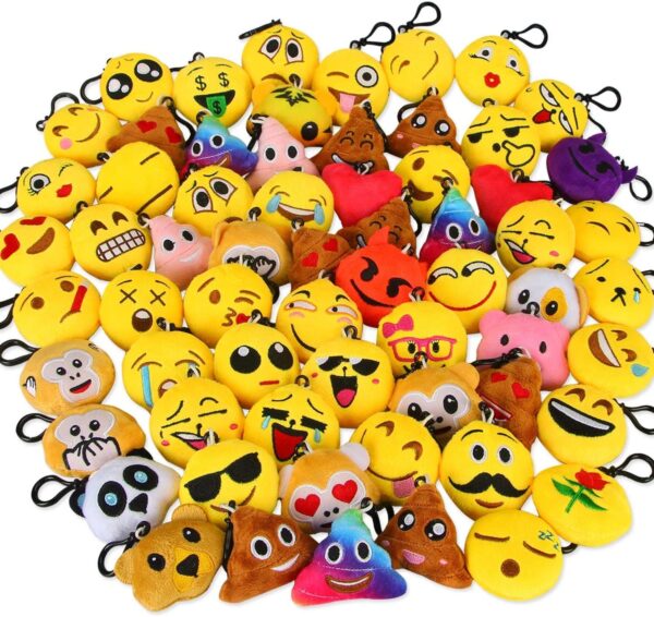 Llavero emoji peluche (diseños variados) sorpresas