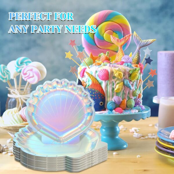 Platos Shell tornasol (pack 4) - Imagen 3