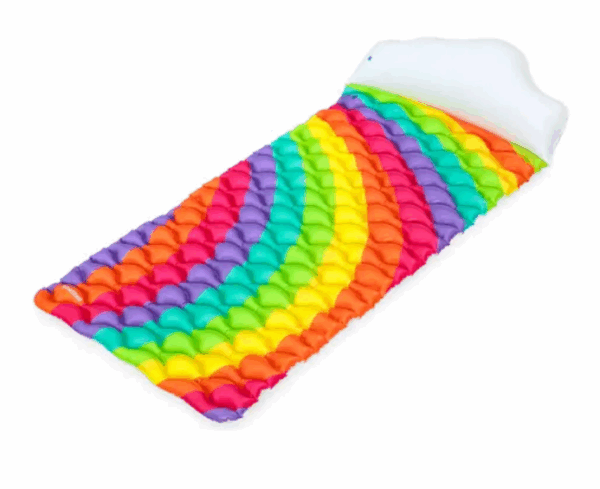 Flotador reposadera inflable arcoiris (216cm x 80cm) - Imagen 3