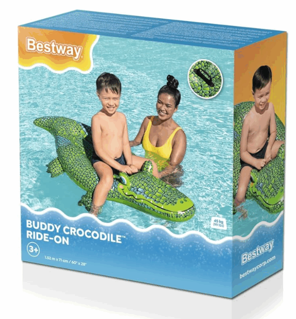 Flotador Cocodrilo grande bestway (152cm x 71cm) inflable