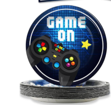 Platos Gamer on blue (pack 10) pequeño