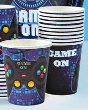 Vasos Gamer on blue (pack 10)