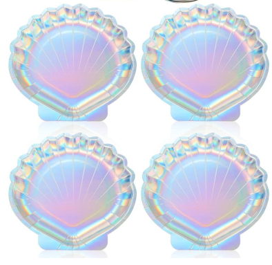 Platos Shell tornasol (pack 4)