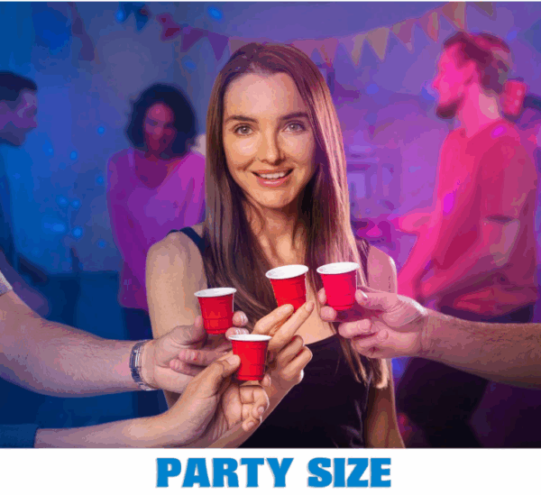 Vasos rojos shot party 2oz (pack 10) - Imagen 3