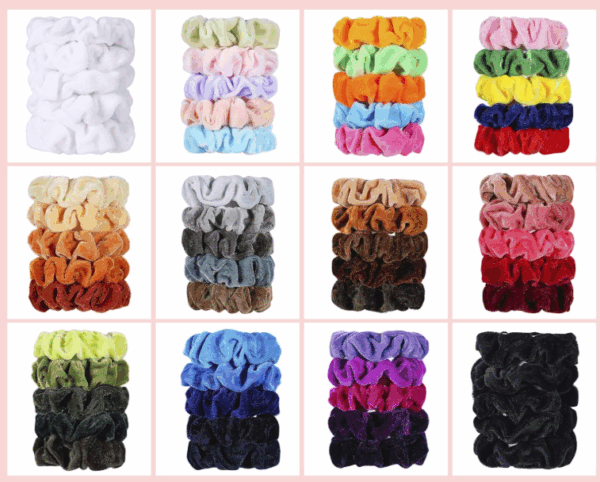 Colets de terciopelo (pack 3) (colores variados)
