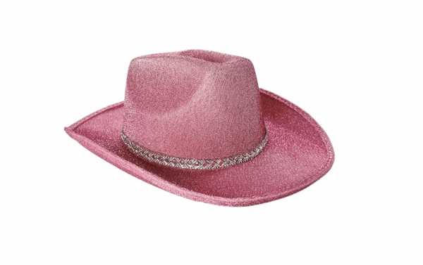 Sombrero vaquero purple & full glitter (37cm x 30cm) cowboy