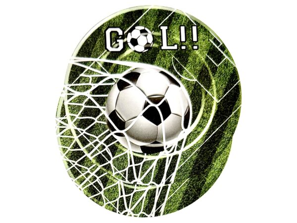 Platos gol futbol party (pack 10) grandes