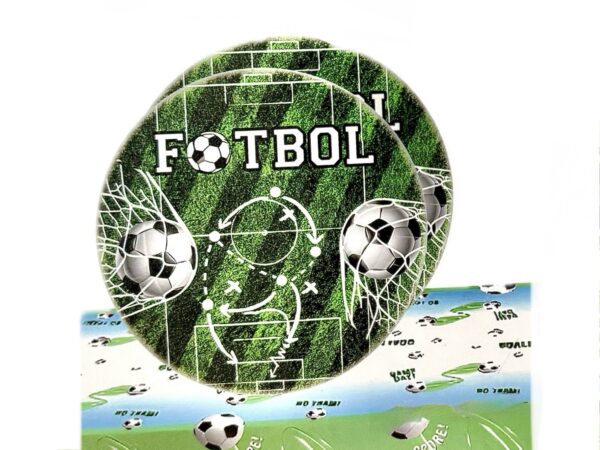 Platos futbol party (pack 10) chicos